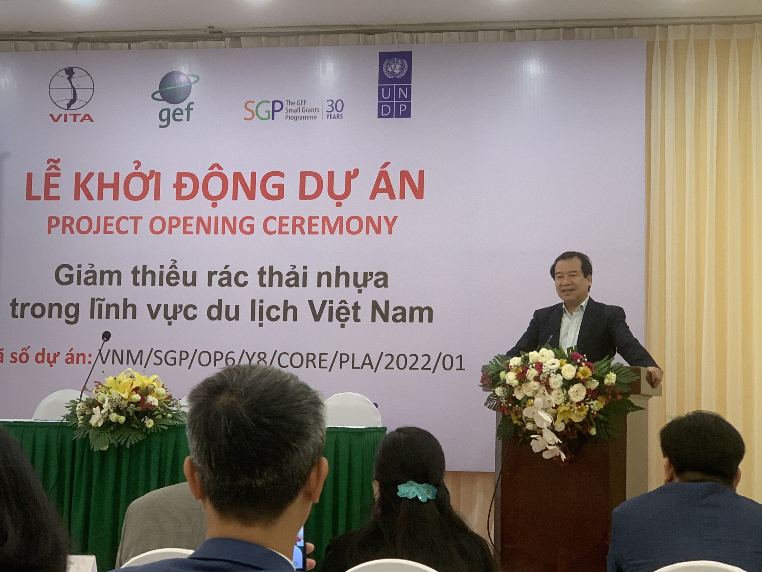 Ông Hà Văn Siêu, Phó Tổng cục trưởng Tổng cục Du lịch phát biểu tại Lễ khởi động Dự án RTN